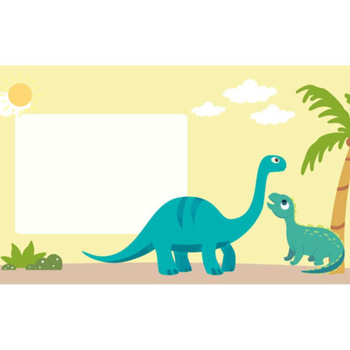 Picture of NAME TAG DINOSAUR 88X55MM
